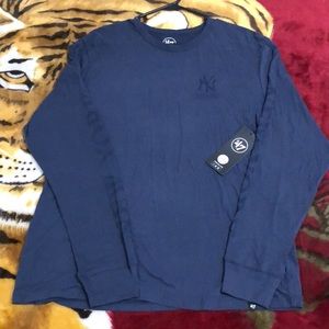 XL 47 BRAND MLB NEW YORK YANKEES 💯 COTTON LONG SLEEVE T SHIRT